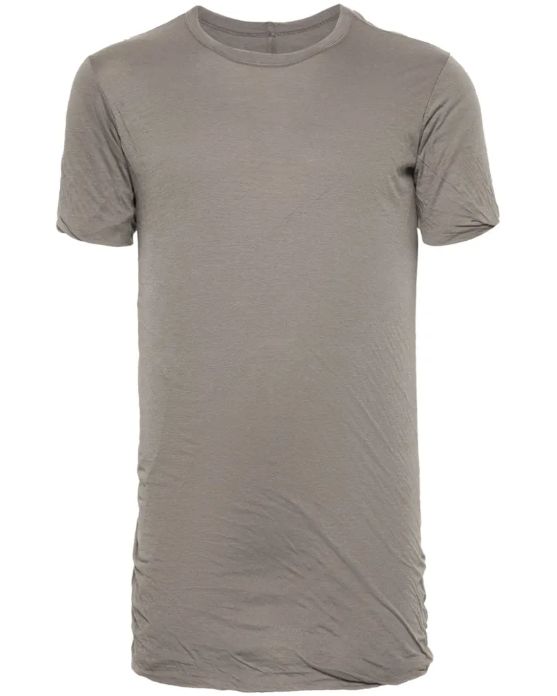 Rick Owens T-Shirt in Knitteroptik - Grau Grau