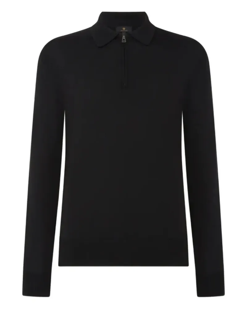 Belstaff Kyle half-zip long-sleeve polo shirt - Schwarz Schwarz