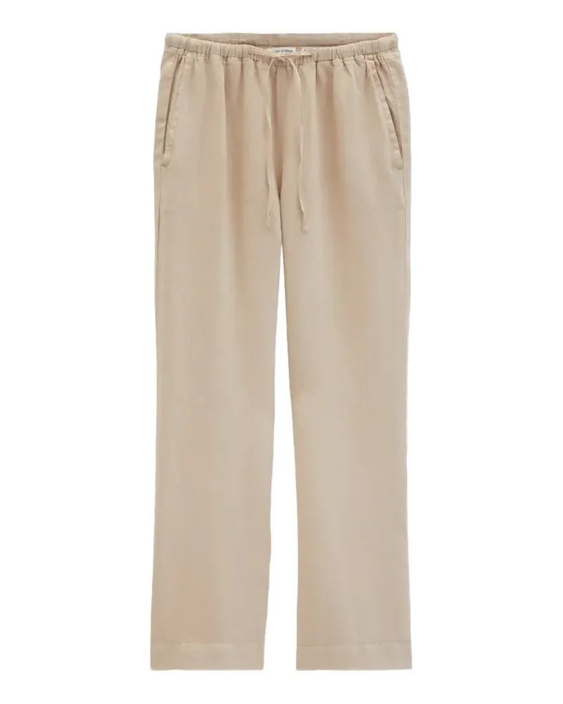 Marc O'Polo drawstring-waist straight trousers - Nude Nude