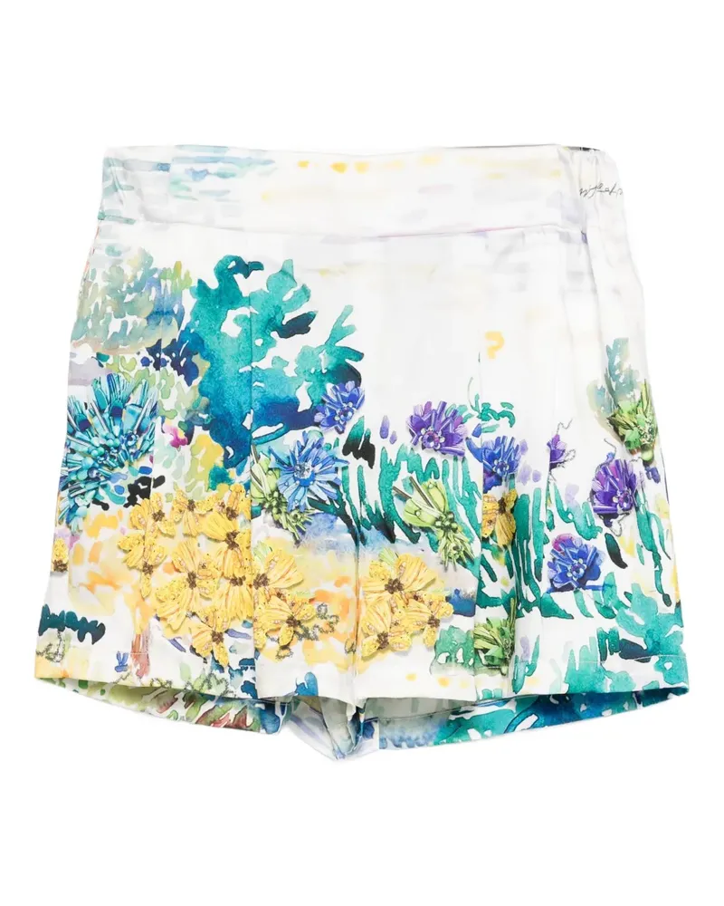Mary Katrantzou Vallo Shorts - Weiß Weiß