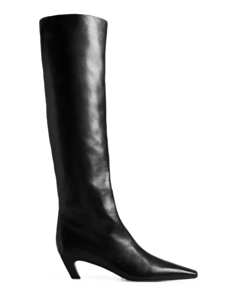 KHAITE Kniehohe 'Davis' Stiefel - Schwarz Schwarz