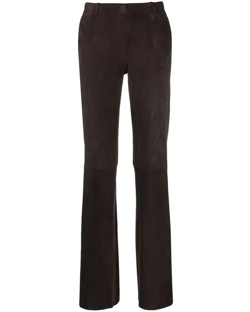 Stouls Ausgestellte Cropped-Hose - Braun Braun