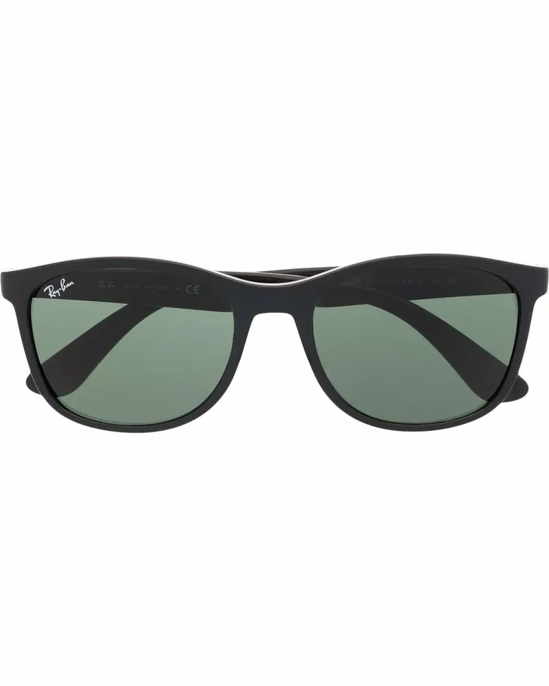 Ray Ban Sonnenbrille mit eckigem Gestell - Schwarz Schwarz