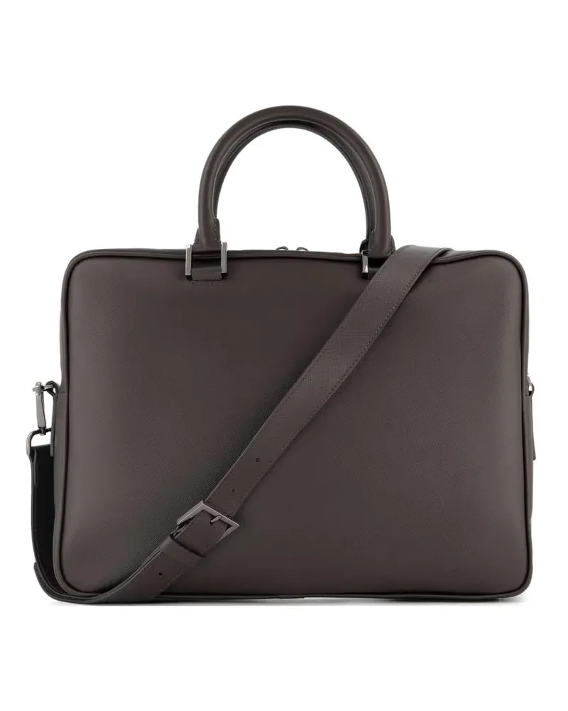Kiton zip top handle laptop bag - Braun Braun