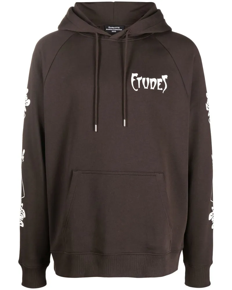 Études Studio Racing Paris Hoodie Braun