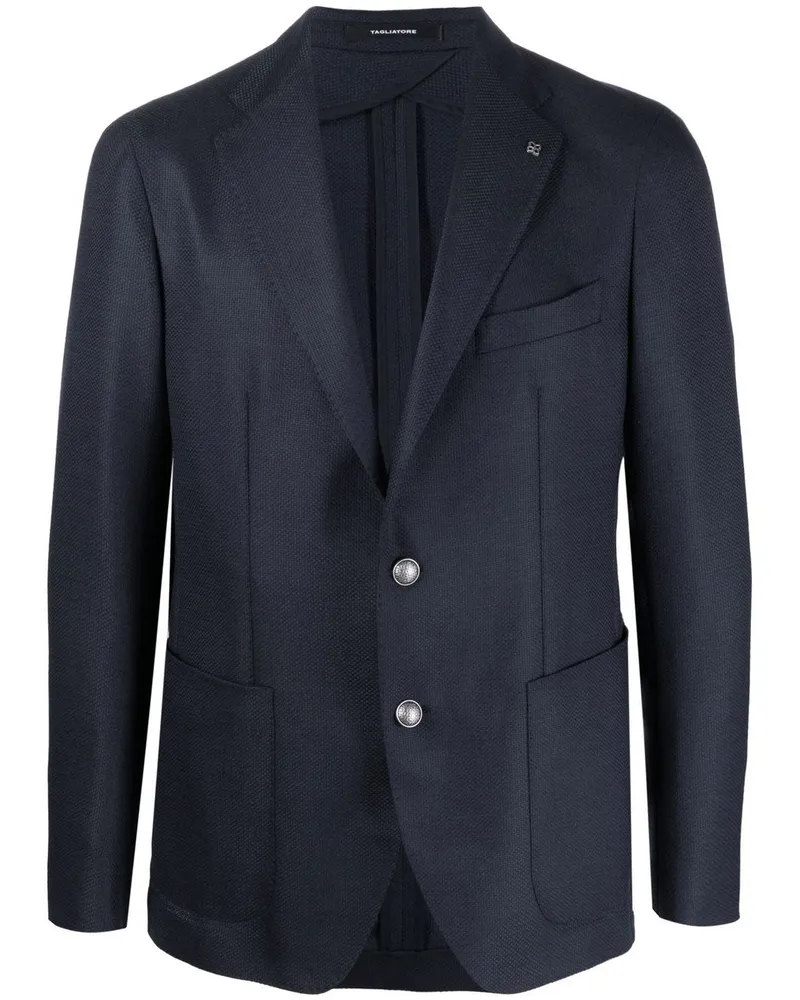 Tagliatore Einreihiger Blazer Blau