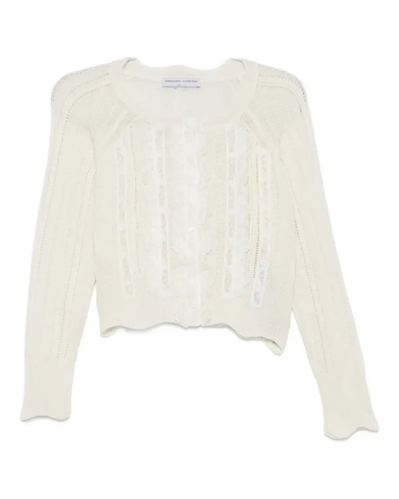 Ermanno Scervino Cardigan aus Pointelle-Strick - Nude Nude