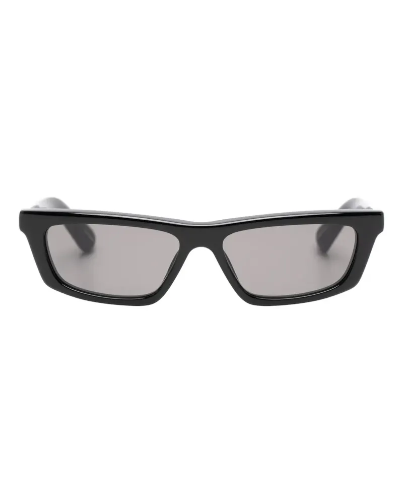 Jacquemus Trapezi Sonnenbrille mit eckigem Gestell - Schwarz Schwarz
