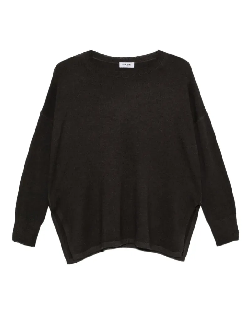 BASE Milano Pullover mit Daumenöffnung - Schwarz Schwarz