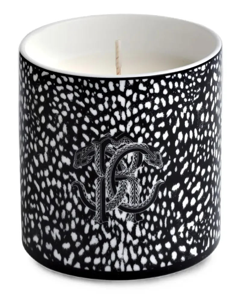Roberto Cavalli Home animal-print candle - Schwarz Schwarz