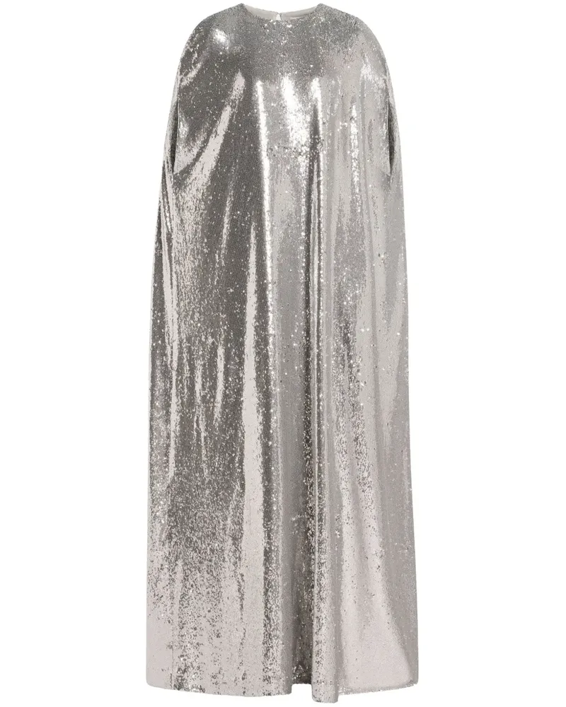 BERNADETTE Kleid mit Pailletten - Silber Silber