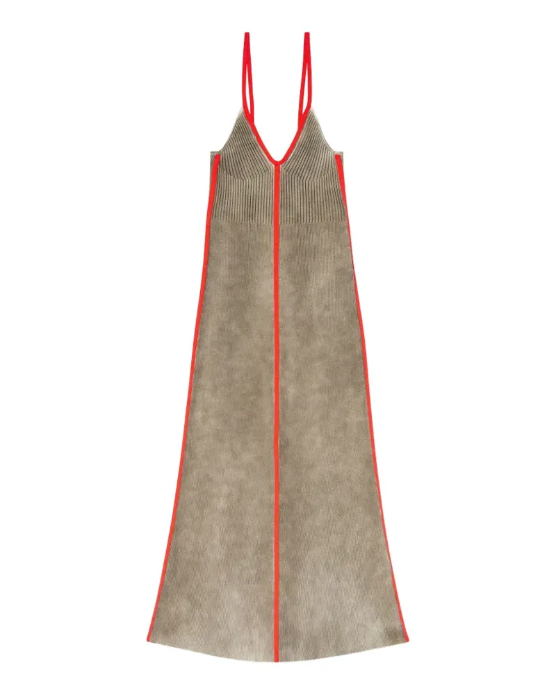 Diesel rib-knitted cami midi dress - Grau Grau