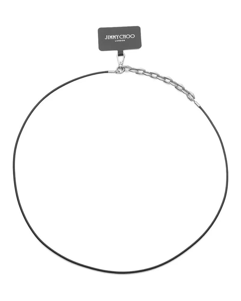 Jimmy Choo Handyhülle mit Kette - Schwarz Schwarz