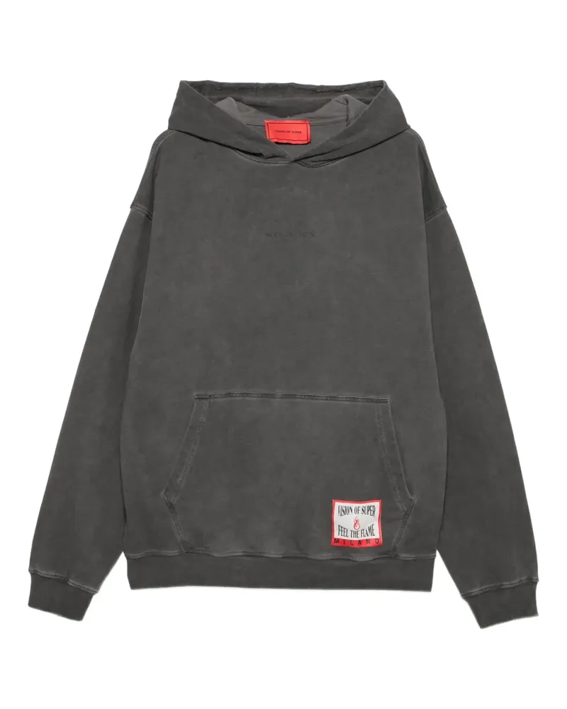 Vision Of Super Hoodie mit Logo-Patch - Schwarz Schwarz