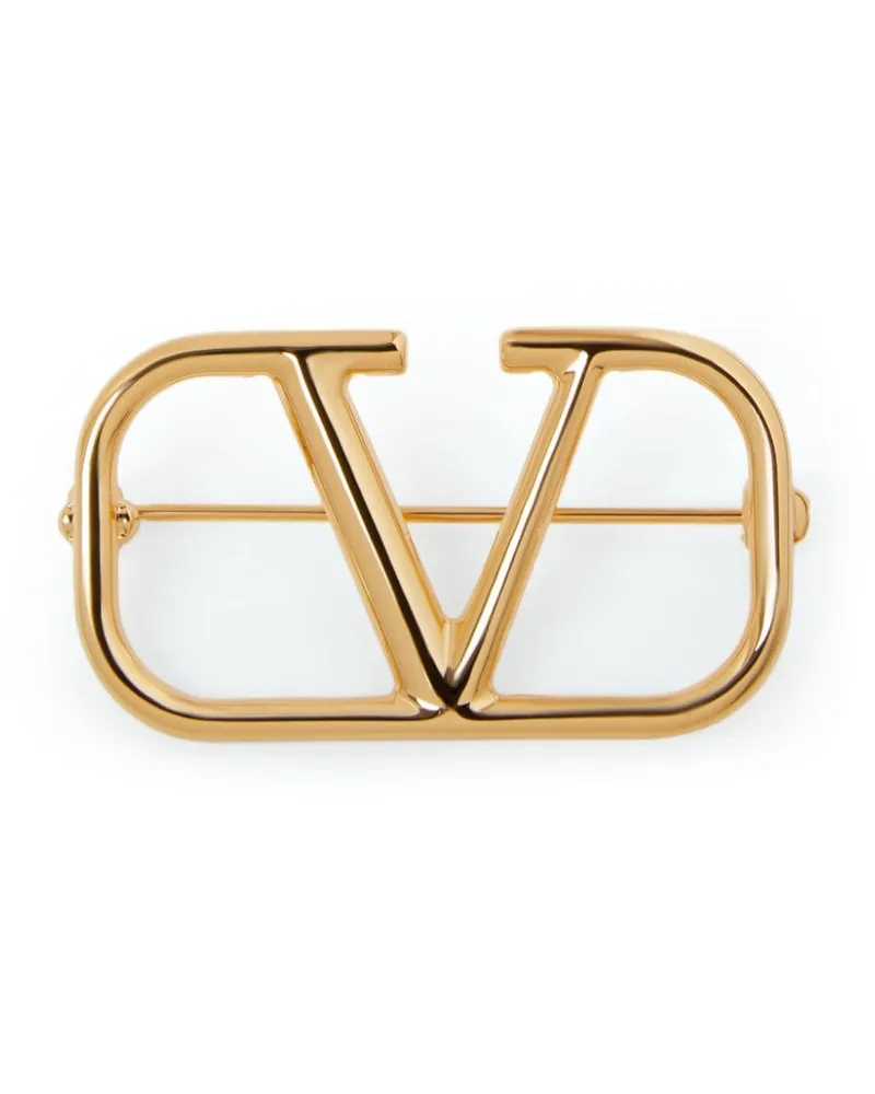 Valentino Garavani VLogo Signature Brosche Gold