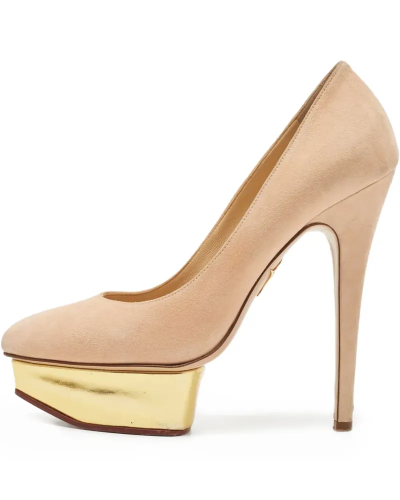 Charlotte Olympia Pre-owned Dolly Pumps 140mm - Nude Nude