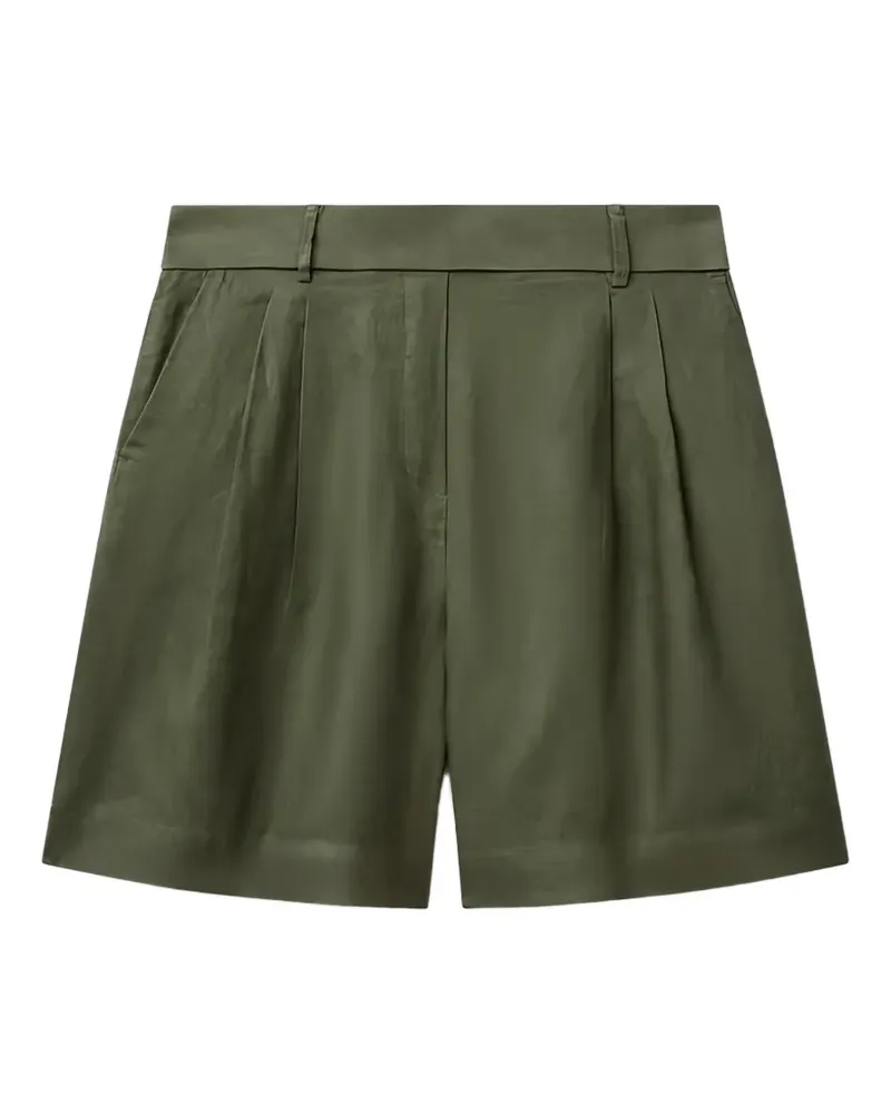 Benetton pleated elasticated-waist shorts - Grün Grün