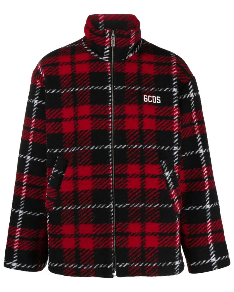 GCDS Bomberjacke mit Schottenkaro - Rot Rot