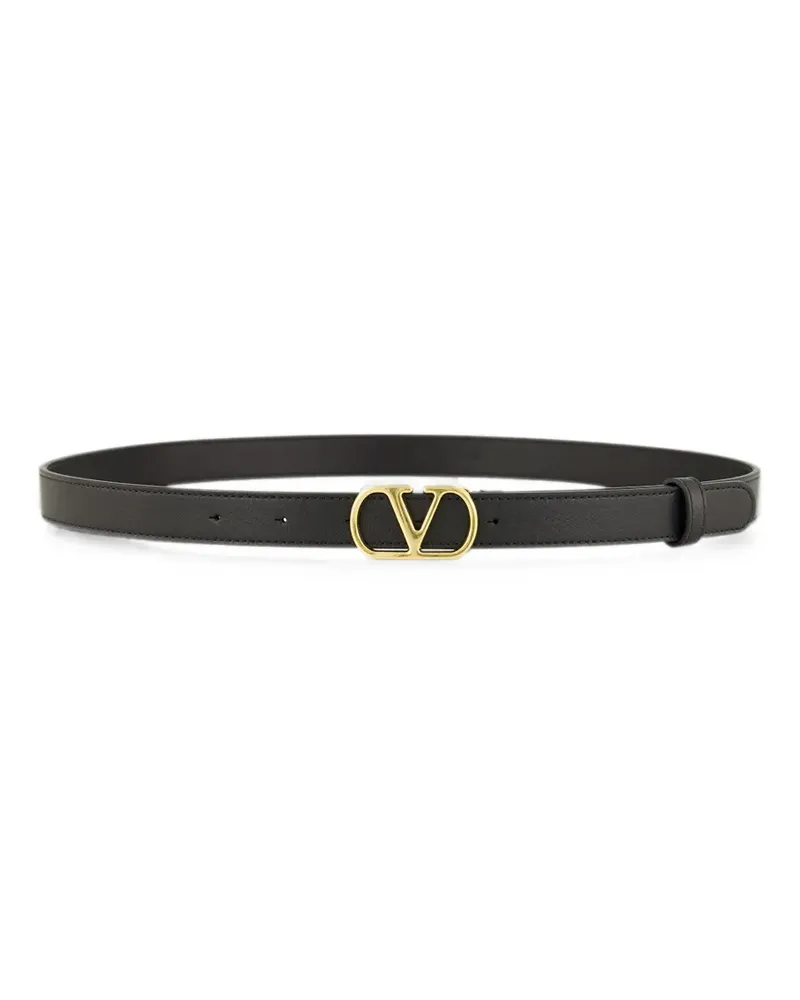 Valentino Garavani VLogo Signature leather belt - Schwarz Schwarz