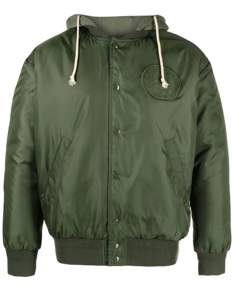 AUTRY Bomberjacke mit Logo-Patch - Grün Grün