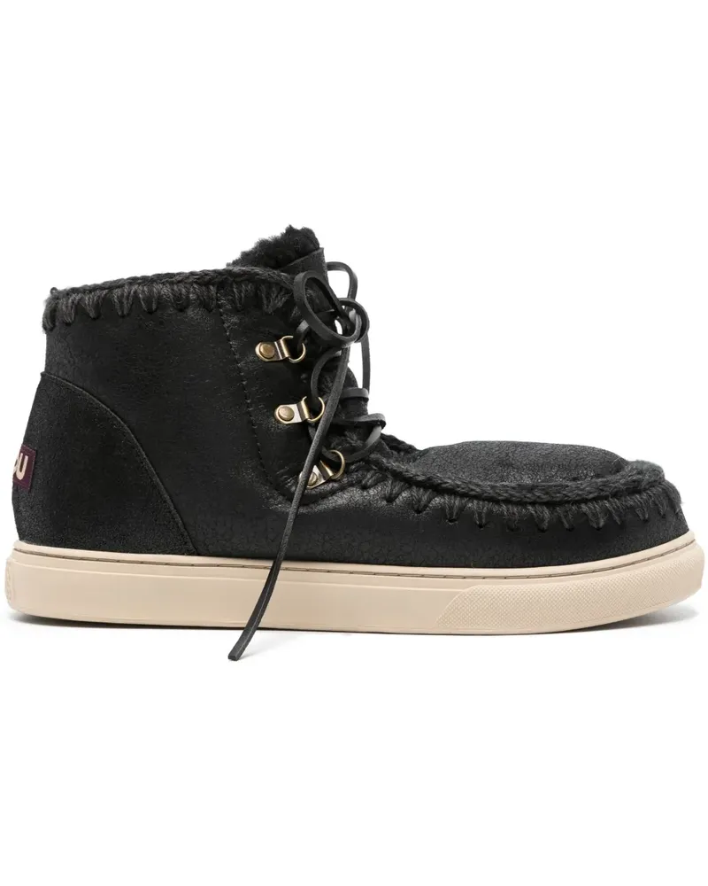 Mou Sneakers mit Shearling - Schwarz Schwarz