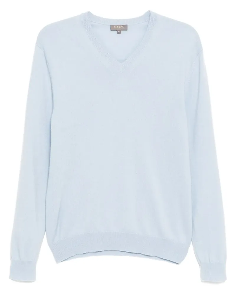 N.Peal Burlington Pullover - Blau Blau