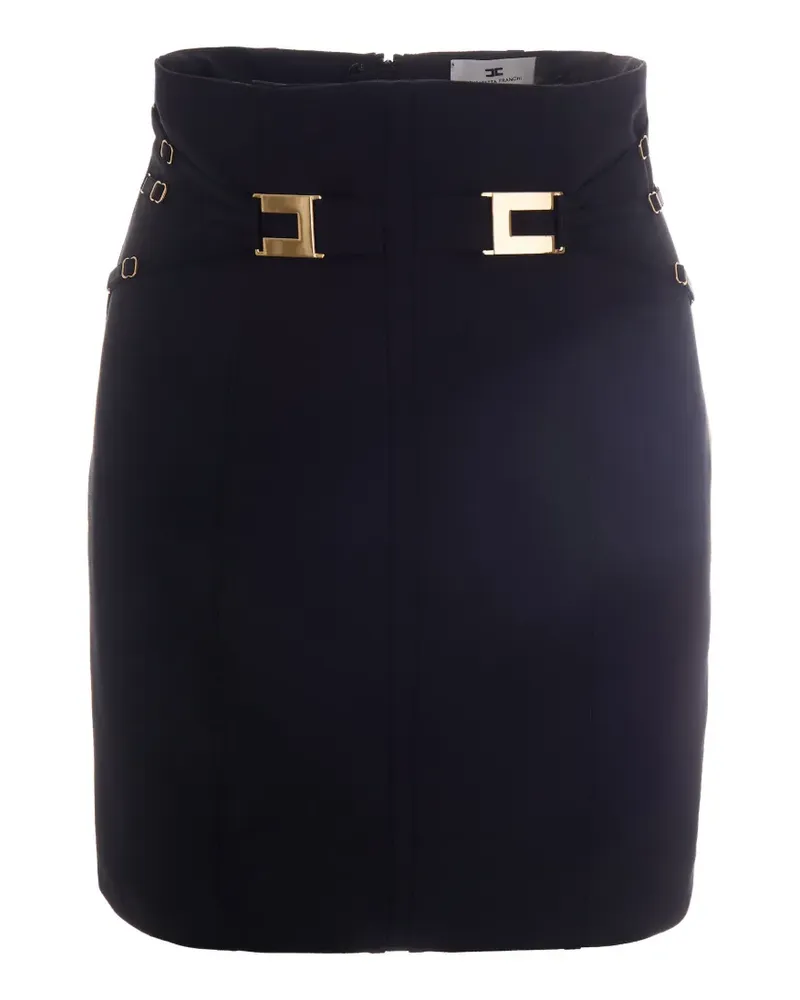 Elisabetta Franchi Rock mit Schnalle - Schwarz Schwarz