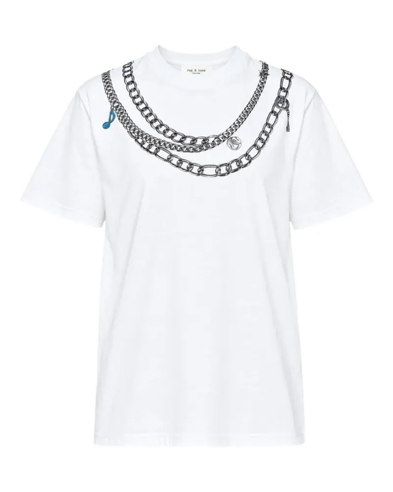 Rag & Bone T-Shirt mit Anhänger-Print - Weiß Weiß