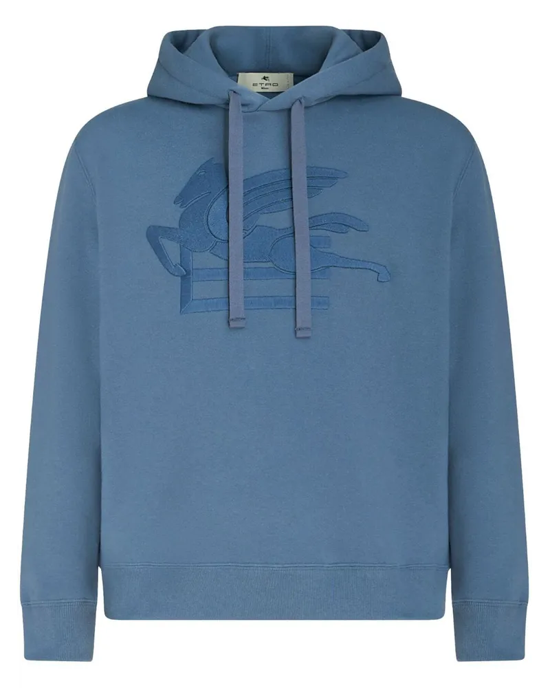 Etro Hoodie mit Logo-Stickerei - Blau Blau