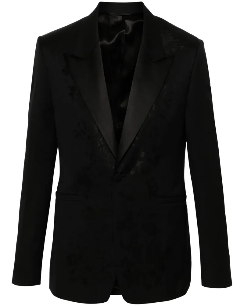 Givenchy Einreihiges Sakko aus Jacquard - Schwarz Schwarz
