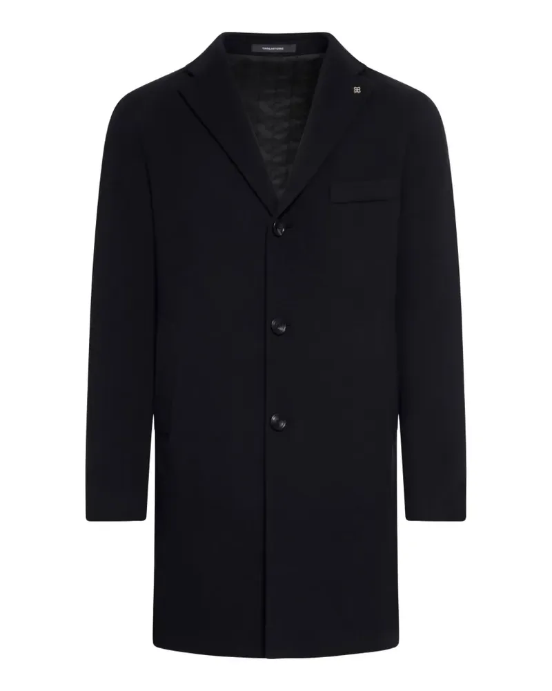 Tagliatore logo-pin buttoned coat - Schwarz Schwarz