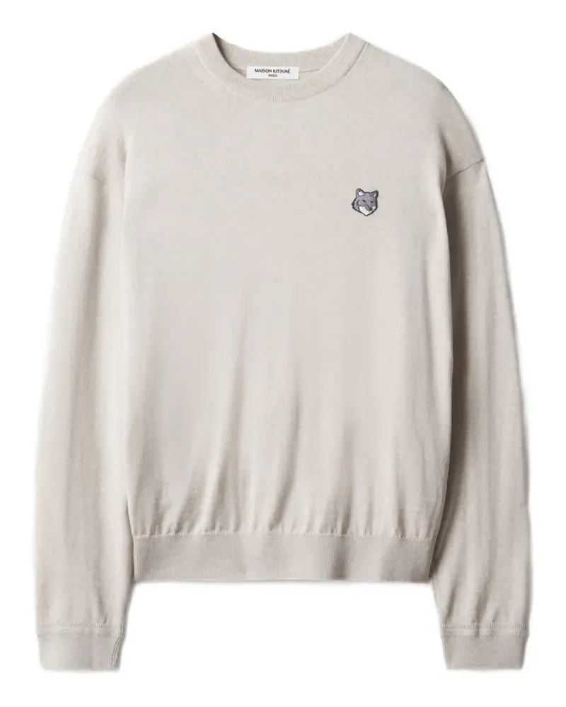 Kitsuné Pullover mit Logo-Patch - Nude Nude