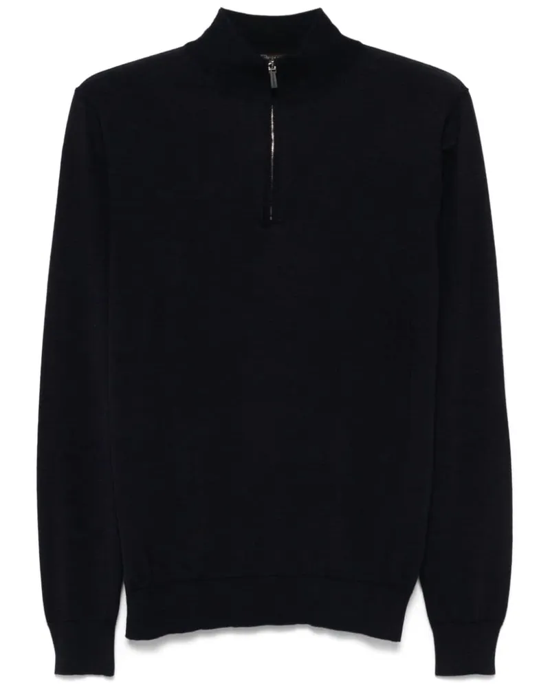 Colombo Pullover mit Stehkragen - Blau Blau