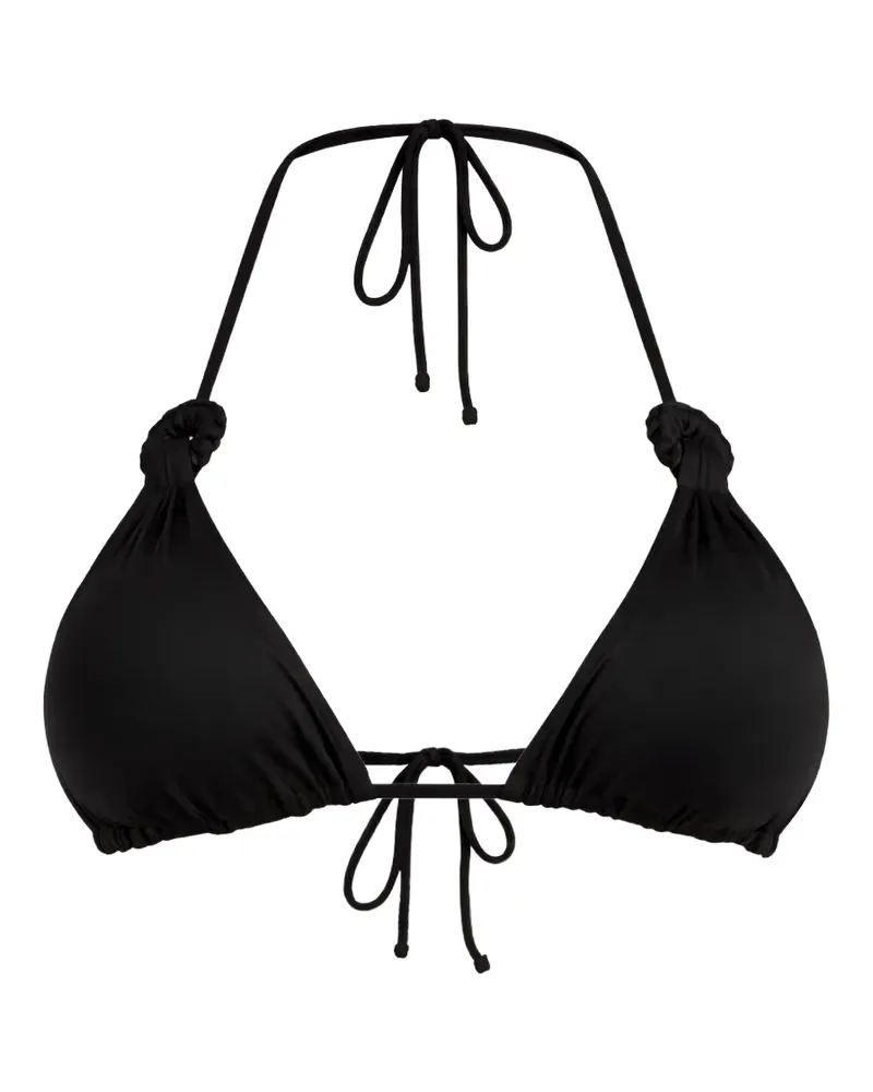 FISICO-Cristina Ferrari knot-tie bikini top - Schwarz Schwarz