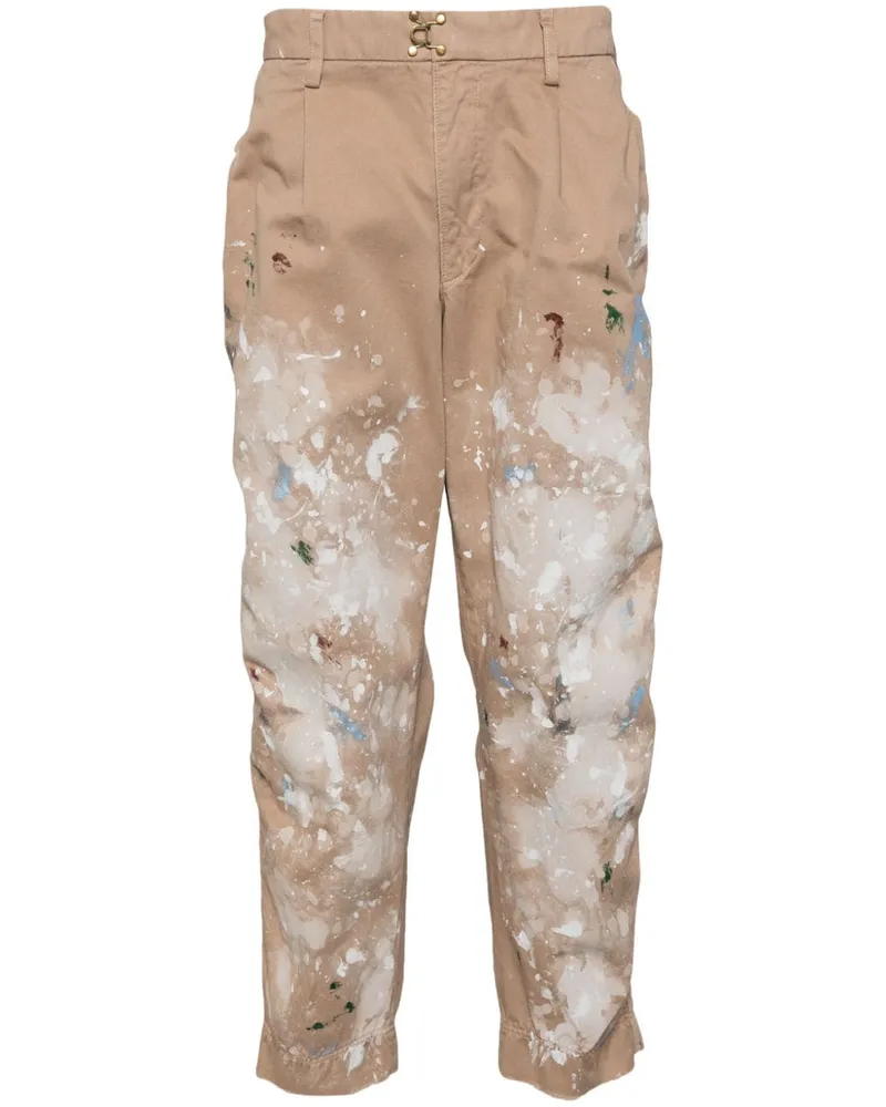 kolor Bemalte Tapered-Hose - Nude Nude