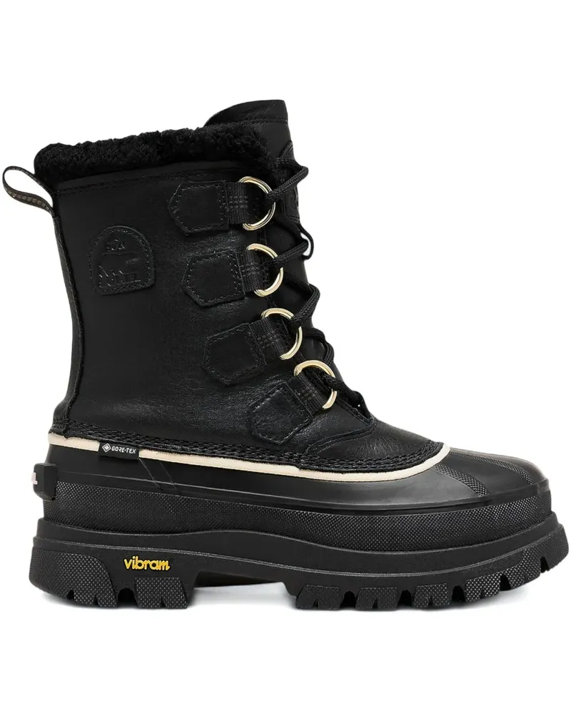 Sorel lace-up logo patch boot - Schwarz Schwarz