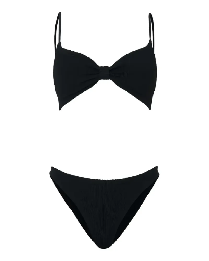 Hunza G Alicia crinkle-effect bikini - Schwarz Schwarz