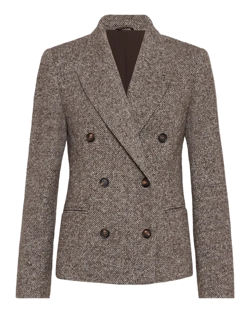 Brunello Cucinelli Doppelreihiges Sakko - Braun Braun