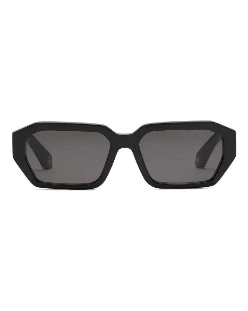 Roberto Cavalli Sonnenbrille mit geometrischem Gestell - Schwarz Schwarz