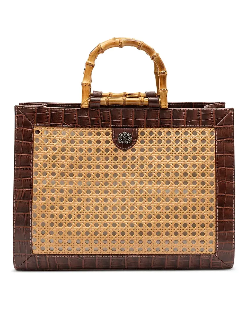 ISLA Mittelgroßer Diana Tote Bag mit Kroko-Effekt - Braun Braun