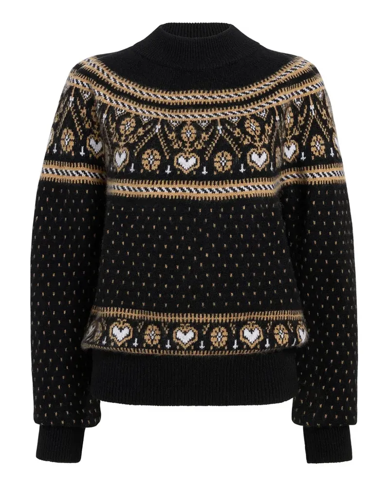 KHAITE Guy Pullover in Schwarz und Camel Multi Schwarz