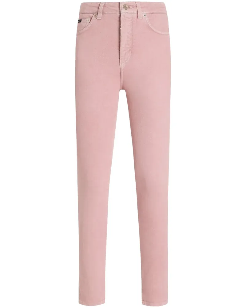 Dolce & Gabbana Jeans mit Logo-Schild - Rosa Rosa