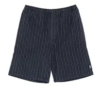Gestreifte Shorts - Blau