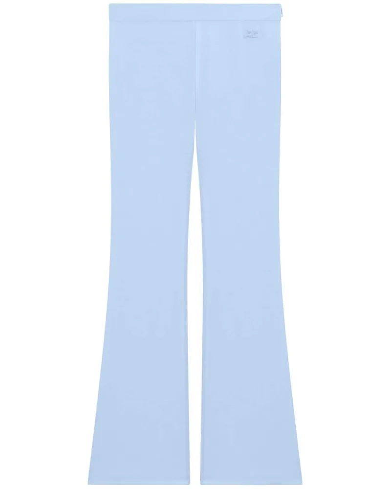 Courrèges Ausgestellte Jersey-Hose - Blau Blau