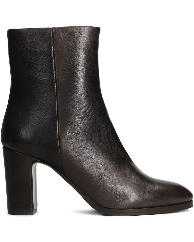 Julie Dee Stiefel mit Blockabsatz und Reißverschluss 75mm - Braun Braun