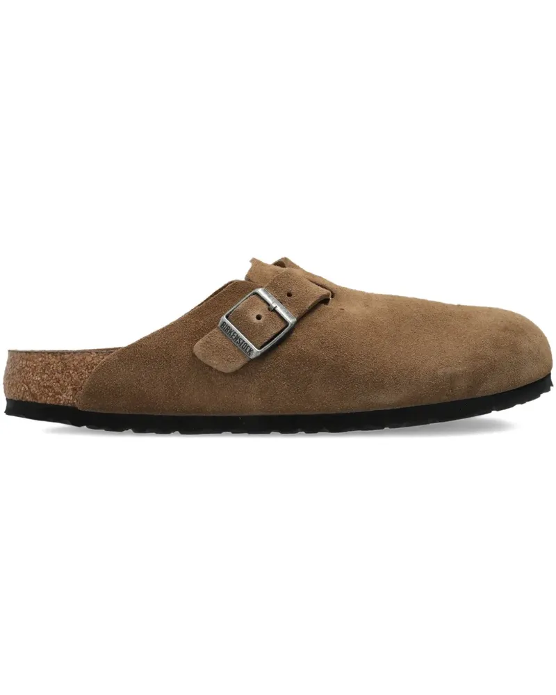 Birkenstock Boston Mules aus Wildleder - Braun Braun