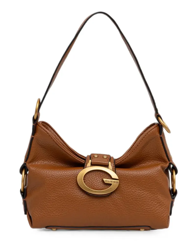 Guess Logo-Tote Bag mit Körnung - Braun Braun