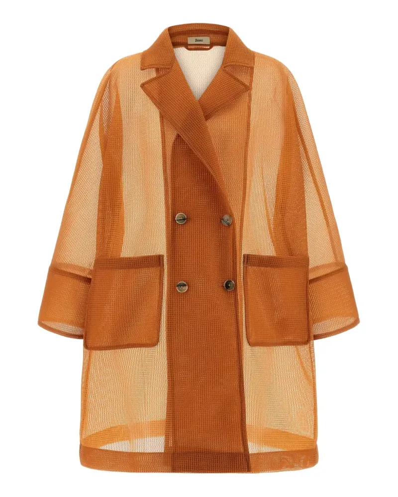 Herno Doppelreihiger Mantel - Orange Orange
