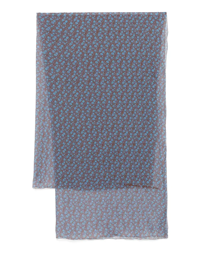 Ermanno Scervino Schal aus Seide - Blau Blau