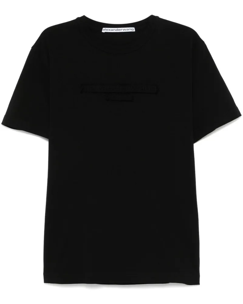 Alexander Wang T-Shirt mit Logo-Prägung - Schwarz Schwarz